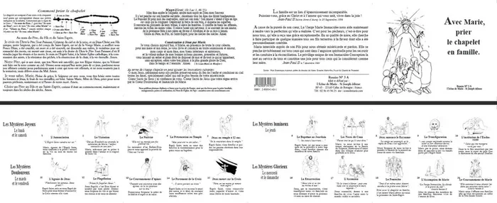 Dépliant rosaire 3A