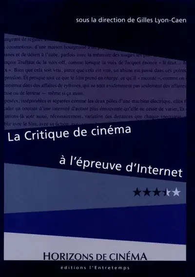 La critique de cinéma à l‘épreuve d‘Internet